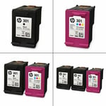 Genuine Hp 301 / 301xl Black & Colour Ink Cartridges - For Hp Envy 4500