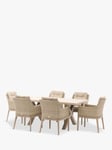 Bramblecrest Monterey 6-Seater Garden Dining Table & Chairs Set