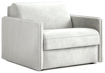 Jay-Be Slim Fabric Cuddle Chair Sofa Bed - Light Grey
