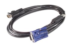 APC KVM USB Cable - 25 ft (7.6 m) KVM-kabel Sort 7,6 m