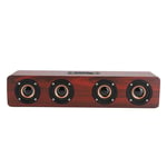 Subwoofer Speaker, 12W W8 Battery Powered Wireless Bluetooth Speaker High Power Wooden Speaker Supports AUX, TF Card, and FM((Wine Red Wood Grain (English)))