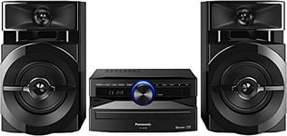 Panasonic SC-UX100E-K Black 300W Mini Hi-Fi System with Bluetooth, USB, CD Player, FM Radio, Manual EQ