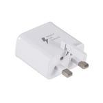 UK Fast Charging USB Wall Charger Mains Plug Adapter For Samsung Phones