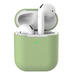 Apple Airpods silikonfodral till laddningsetui - Ljusgrön