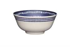 KitchenCraft Blue and White Greek Style Ceramic Bowls