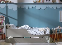 Habitat Brooklyn Toddler Bed With Drawer - Grey