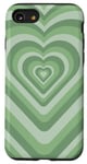 iPhone SE (2020) / 7 / 8 Sage Green Aesthetic Coffee Love Heart Coffee Latte Case