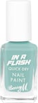 Barry M in a Flash Quick Dry Nail Paint, Shade Blue Boost, Quick Dry Nail Polish