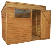 Mercia Wooden Overlap Pent Garden Shed - 8 x 6ft