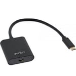 InLine USB-C - Mini DisplayPort-adapter, svart
