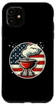Coque pour iPhone 11 Barbecue vintage patriotique avec drapeau américain