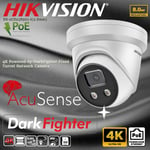 Hikvision 8MP DarkFighter 4K Built-in Mic Outdoor IP PoE Security CCTV Camera UK