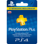 PlayStation Plus Abonnement 1 year 12 måneders medlemskap Playstation Plus