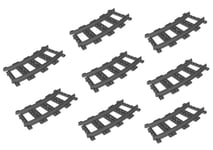 Lego 8x Curve Train Track Plastic (RC trains) 53400 Dark Bluish Grey NEW  
