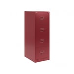 Arkivskåp BS Filing Classic Front - 132x42x62 cm, Färg Cardinal Red