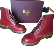 Dr Martens 1460 oxblood quilon leather boots UK 5 EU 38 Made in England RRP £220