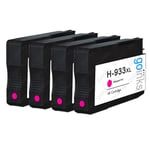 4 Magenta Ink Cartridges for HP Officejet 6100 6600 6700 7110 7510 7610 7612