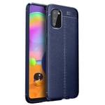 samsung Samsung Galaxy A03 Leather Texture Case Navy