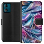 Motorola Moto E13 Svart Plånboksfodral Cellofan