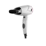 Hair Dryer Compact Size 2 Power Levels Adjustable Temperature Folding 1500W UK