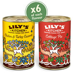 Lily's Kitchen Adult Wet Dog Food DinnerÂ Bundle, Chicken and Turkey Casserole and Cottage Pie (12 x 400g)