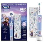 Oral-B Frozen Electric Toothbrush 3+ Years +toothbrush case