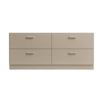 Relief Relief byrå låg med sockel 123x46,6 cm beige