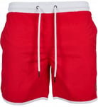 Urban Classics Retro badbyxor röd/vit herr (XL)