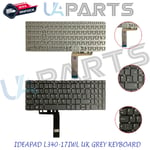 Replacement For Lenovo IdeaPad  L340-17IWL L340-15 UK Laptop Keyboard Grey