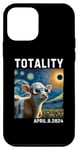 Coque pour iPhone 12 mini Lunettes Solar Eclipse 2024 Totality Raccoon Solar Eclipse