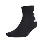 adidas 3s Ankle 3pp Socks, Unisex Adult, unisex_adult, Socks, GE6164, black White, XL
