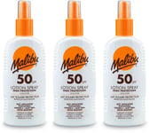 Malibu Lotion Spray SPF50 200ml | Sunscreen | High UV Protection | Beach X 3