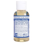 Dr. Bronner's Organic Peppermint Pure-Castile Liquid Soap, 59 ml