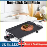 Electric Teppanyaki BBQ Grill Table Griddle Hot Plate Cooking Pan Tray 1360W New