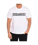 Dsquared2 Mens short sleeve T-shirt S74GD1184-S23009 - White - Size X-Large