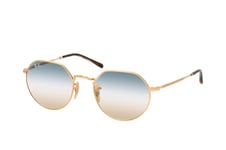Ray-Ban Jack RB 3565 001/GD small, ROUND Sunglasses, UNISEX, available with prescription