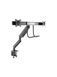 StarTech.com Desk Mount Dual Monitor Arm - Ergonomic VESA Mount 32" (17.6lb) Displays - Crossbar Handle for Full Motion - C-Clamp/Grommet - desk mount (adjustable arm)