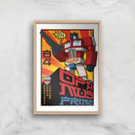 Transformers Roll Out Poster Art Print - A4 - Wooden Frame