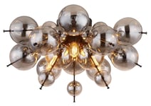 Globo Lighting - Udo Ø55 - Takplafond - Rökfärgad