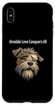 Coque pour iPhone XS Max Airedale Terrier : Airedale Love Conquers All