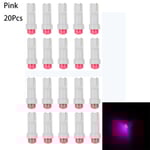 T5 LED-ljus Instrumentbräda ljus ROSA 20ST 20ST Rosa- Perfet Pink 20Pcs-20Pcs
