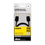 Ekon HDMI-kabel 1 meter V2.0 guldpläterad