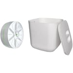 Tlily - Mini Lave-Linge Portable Lave-Vaisselle à Turbine Rotative usb pour Chaussettes Sous-VêTements Laver la Vaisselle pour le Voyage à -Blanc