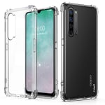 J&D Case Compatible for Oppo Find X2 Lite Case, [Corner Cushion] [Ultra-Clear] Shock Resistant Protective Slim TPU Bumper Case for Oppo Find X2 Lite Cover