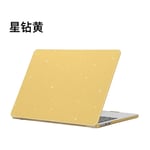 Housse de protection pour ordinateur portable Apple pour ordinateur portable Air 13 pouces Housse de protection MacBook Pro-étoile diamant jaune-nouveau 13.3 Pro (13.3Pro A1706/A1708/A1989/A2159/A2