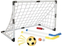 Master Goal with Ball and MASTER Hockey Sticks 94 x 61 x 48 cm