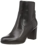 Geox Women's D New Annya Ankle Boots, Black, 7 UK