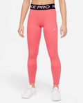 NIKE Pro Long Tights Pink - Girls (Storlek kläder: XL)