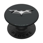 The Dark Knight Metal Bat Logo PopSockets PopGrip Interchangeable