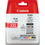 Canon CLI-581XXL Multipack 1998C005 CMYK 4 Genuine Ink Combo Pack